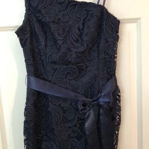 Adrianna Pappel - Lace One Shoulder Dress